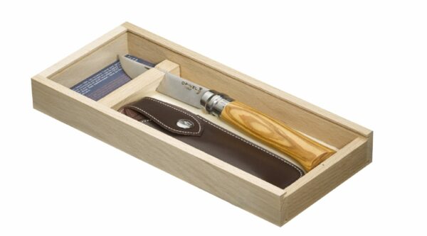 Opinel 8 Plumier Inox Olivier + Etui