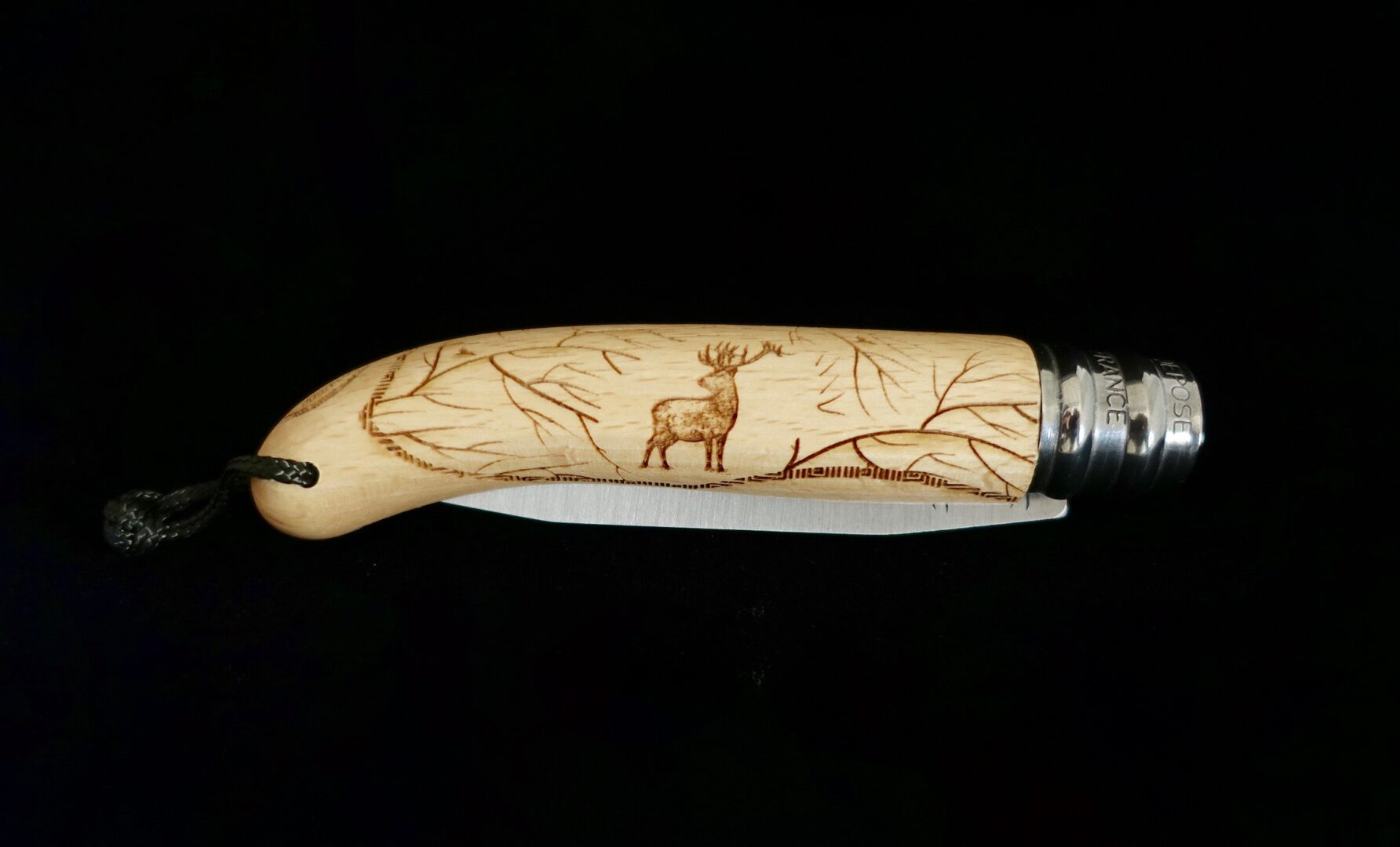 Couteau Verdier Cerf l'Alpage hêtre by Décalé