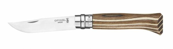 Couteau Opinel n°8 Bouleau Lamellé Brun