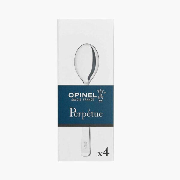 Boite de 4 petites cuillères acier inox Perpétue opinel